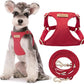 Puppytie No Pull Small Dog Harness with Multifunction Dog Leash,Lightweight Soft Adjustable No Choke Escape Proof Pet Harness Vest Pet Harness Vest,red-Camellia,S