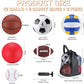 Deekin 12 Pcs Assorted Sport Ball Set Official Size Basketball, Football, Volleyball, Soccer, Baseball, Playground Ball with Bag and Pump Gift for Kid Youth Adult Back to School