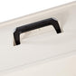 Amazon Basics Hard-Sided Dog and Cat Kennel Single-Door Travel Pet Carrier with Metal Wire Ventilation, 23.6"L x 15.7"W x 13.0"H, Beige