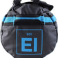 Element Equipment Trailhead Duffel Bag Shoulder Straps Waterproof Black/Blue Small