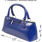 Wine Clutch Bag (Thermal Insulated) Trendy Women’s Carry Tote | Holds Red & White 750mL Bottles | Trendy Fashion | Incl. Portable Waiter-Style Corkscrew (Blue Burmese)