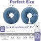 Inflatable Dog Cone Collar - Dog Neck Donut Cone Collar Alternative After Surgery - Soft Cone for Large Medium Small Dogs Cats - Alternative Recovery E Collar (Blue, XXL)