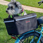 Bushwhacker Portland - Bike Rack Dog, Grocery and Goods Carrier - Bicycle Pannier Crate Cycling Basket Trunk Bag Rear Bed Storage Leash Carry Cargo Pet Commuter Behind Seat Accessories Ebike (Small)