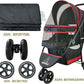 ROODO Pet Stroller Inner Pad for Exclusive Use,Original,Replaceable,Easy to Clean,Set of 3 pc(Black)