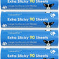 Extreme Sticky Large Surface Lint Roller, 6.3'' Giant Pet Hair Remover Roller for Pet Dog Cat Hair, Clothes&Furniture Cleaning, 90 Sheets (4 Refills)