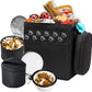Dog Travel Bag - Airline Approved, 2 Food Containers, 2 Bowls, Treat Pouch & Accessories