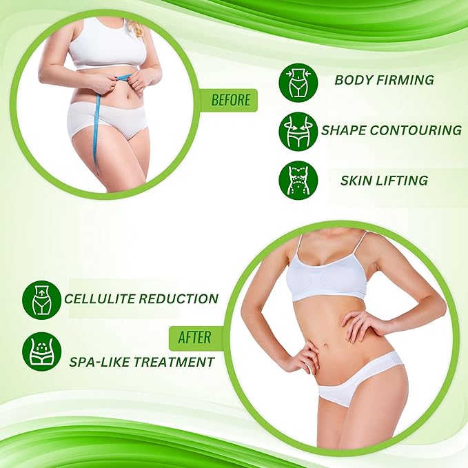 Contouring Moisturizing Body Wrap. New improved all natural cellulite solution (10 WRAPS)