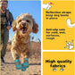 Hcpet Dog Shoes for Large Dogs, Breathable Dog Booties for Small Medium Dogs, Anti-Slip Dog Boots & Paw Protectors for Hot Pavement Winter Snow Hiking with Reflective Straps Blue Size 5