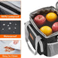 Lifewit Medium Lunch Bag Insulated Lunch Box Soft Cooler Cooling Tote for Adult Men Women, Gray and Black 12-Can (9L)