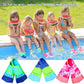 Kids Swim Fins,Short Comfortable Flippers for Lap Swimming and Training for Child,Girls,Boys,Beginners