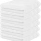 Kaufman - Premium Hand Towels Set for Bathroom, Spa, Gym, and Face Towel 100% Cotton Ring Spun, Ultra Soft Feel and Highly Absorbent Towels (White, 6-PK)
