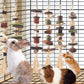 6PCS Bunny Chew Toys, Hamster Rabbit Cage Hanging Chew Toys, Natural Apple Wood Bunnies Treats, Improve Small Animal Teeth Health for Guinea Pig Chinchilla Ferret Rats Gerbil