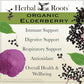 Herbal Roots Certified Organic Skin Health Trio, Apple Cider Vinegar, Fruiting Body Mushroom Blend, Black Elderberry,