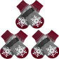 BEAUTYZOO Christmas Winter Anti-Slip Dog Socks with Grips Traction Control for Small Medium Large Dogs, Non Skid Indoor Double Side Pet Paw Protector for Hardwood Floor Wear, Snowflake S