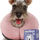 Soft Inflatable Dog Cone Collar for Small Medium Large Dogs - Neck Donut E Collar Alternative for Recovery After Surgery - Pink M