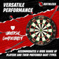 Ruthless Hot Shot Dart Board | Endurance Round Wire Sisal Dartboard Set Including 2 sets of Steel Tip Darts