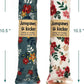 2 Pack Natural Interactive Catnip & Silvervine Cat Kicker with Feathers, Bite Resistant Chew Toy, Crinkle Kicker, Accessories for Indoor Cat, Premium Corduroy Floral