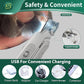 2-in-1 Cat Nail Clippers & Dog Nail Clippers Trimmers for Large Medium Small Dogs Cats Claw Trimmer Quick Sensor and Safety Guard USB Rechargeable with 2 LED Lights Dogs Nail Trimmer