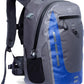 Submersipack Waterproof Backpack - Submersible, Inflatable, Floating TPU Coated Durable Nylon Dry Bag with Airtight Zipper for Kayak, Fishing, Boating, Hiking, Paddle Board (Deep Blue, 25L)