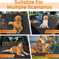 Dog Car Seat Cover, Durable Waterproof Scratch Proof Nonslip Dog Hammock, Back Seat Covers with Pocket for Cars SUVs and Trucks - S, Black/Orange