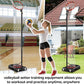 Volleyball Setter Trainer Net Setting Training Equipment，with Mobile Pulleys, Adjustable Height/Angle,Can Be Filled with Water，Indoor and Outdoor Volleyball Serve, Dunk and Set Practice Net