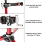 FEEDBACK SPORTS | Pro Mechanic HD (Heavy Duty) Bike Repair Stand | Lightweight, Stable Bicycle Workstand W/Tripod Base | Red