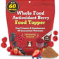 Natural Dog Company Dog Food Topper, Antioxidant Berry Vitamins & Superfood Meal Topper Supplement, Holistic Nutrition, Dog Food Seasoning, Immune Support, All Breeds, Ages, & Sizes of Dogs, 8oz Bag