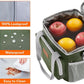 Lifewit Medium Lunch Bag Insulated Lunch Box Soft Cooler Cooling Tote for Adult Men Women, Gray and Green 12-Can (9L)
