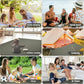 Waterproof Picnic Blanket 80 * 60 in Portable with Carry Strap for Beach Mat or Family Outdoor Camping Party, Park Blanket for Grass Park, Hiking, Travel