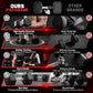 PAPABABE Hex Dumbbell Sets with Rack, 60-550lb Rubber Coated Dumbbell Weight Set and Storage Rack, Multiple Options Hand Weights for Strength Training