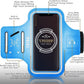 TRIBE Water Resistant Cell Phone Armband Case Running Holder for iPhone Pro Max Plus Mini SE (13/12/11/X/XS/XR/8/7/6/5) Galaxy S Ultra Plus Edge Note (21/20/10/9/8/7/6/5) Adjustable Strap & Key Pocket