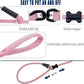 Slip Lead Dog Leash，Strong Nylon Rope Leash and Padded Handle,No Pull Outdoor Walking Training Lead for Small Medium Large Dogs(Pink, 1/2"×6ft)