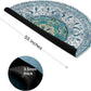 Knsbk Large Round Yoga Mat 4.6'X3.5mm for Exercise Premium Extra Thick, Ultra Comfortable, Non Slip, Meditation Mat