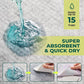 Cat Pads Refills for Tidy Cats Breeze Litter System - Super Absorbent 6-Layer Pads for Odor Control, Activated Carbon - 16.9" x 11.4" - Pack of 40 Litter Box Replacement Pads
