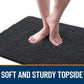 OLANLY Dog Door Mat Set 4-Piece 36x24, Absorbs Moisture and Dirt, Absorbent Non-Slip Washable Doormat, Quick Dry Chenille Mud Mat for Dogs, Entry Indoor Entryway Carpet for Inside Floor, Dark Grey