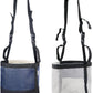Heavy-Duty Horse Feed Bags - with Adjustable Strap, Comfort Neck & Nose Pads, and Double Waterproof Bottom Mesh (2-Pack) (Blue+Light Grey)