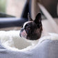 Snoozer Dog Car Seat: Lookout I Dog Booster Car Seat for Dogs Small 5-15 lbs, Size: Small, Fabric: Stone Diamond, Pet Booster to Alleviate Motion Sickness for Dogs, Removable Machine Washable Cover
