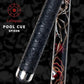 Collapsar CBP Pool Stick with 1X1 Hard Case,13mm Tip with Low Deflection Technology Billiard Cue,58" 2-Pieces 19-21 oz Professional Pool Cue Set