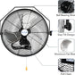 BILT HARD 4600 CFM 20 in. Industrial Wall Mount Fan, 3-Speeds High Velocity Wall Fan with Sealed Motor, Heavy Duty Metal Barn Fans for Garage, Commercial, Greenhouse, Warehouse & Shop Use