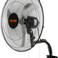 VEVOR Wall Mount Fan, 2 PCS 18 inch Oscillating, 3-speed High Velocity Max. 4000 CFM Industrial Wall Fan for Indoor, Commercial, Residential, Warehouse, Greenhouse, Workshop, Basement, Garage,Black