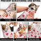 27.6" Cat Grooming Wrap, Self Adhesive Cat Wrap for Cutting Nails, Anti-Escape Calming Cat Swaddle Wrap for Medicine Ear Cleaning, Strawberry Anti-Scratch Cats Burrito Restraint Blanket, Pet Tool