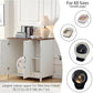 Cat Litter Robot Enclosure,for Placing Litter Robot 3/4,Power Outlet and Dog-Proof Shelf for Litter Robot Cabinet,Litter Collector for Automatic Litter Box Enclosure,Antique White
