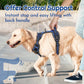Eagloo Dog Harness for Large Dogs, Easy Wearing with 3 Buckles, Adjustable No Pull Pet Harness with 2 Rings for Walking, No Chock Reflective Soft Padded Vest with Control Handle, Blue & Black, L