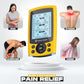 TENS Unit Muscle Stimulator, Electronic PMS Pulse Massager Machine for Shock Physical Therapy, Back Pain Relief, Shoulder Recovery, Yellow