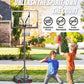 Basketball Hoop Outdoor, 4.4-10 ft Adjustable Height, Portable Basketball Hoop Goal System for Kids Teens and Adults, Weather-Resistant Heavy Base and 45 Inch Shatterproof Backboard