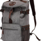 Kalesi Gym Duffle Bag Backpack 4-Way Vintage canvas with Shoes Compartment for travel Sport Hiking laptop (Vintage grey)
