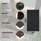 Indoor/Outdoor Hose-Wash Lines Design Non-Slip Rubber 2x3 Modern Entryway Mat for Entryway, Patio, Backyard, Garage, 20" x 39", Black