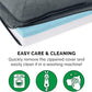 Furhaven Cooling Gel Dog Bed for Large Dogs w/ Removable Bolsters & Washable Cover, For Dogs Up to 125 lbs - Two-Tone Plush Faux Fur & Suede L Shaped Chaise - Stone Gray, Jumbo Plus/XXL