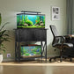 ZENY 20-29 Gallon Fish Tank Stand with Cabinet for Fish Tank Accessories Storage, Metal Double Aquarium Stand, 30.71''L x 12.6''W Tabletop, 330LBS Capacity