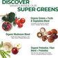 COUNTRY FARMS Super Greens Natural Flavor, 50 Organic Super Foods, USDA Organic Drink Mix, Fruits, Vegetables, Super Greens, Mushrooms & Probiotics, Supports Energy, 20 Servings, 10.6 Oz